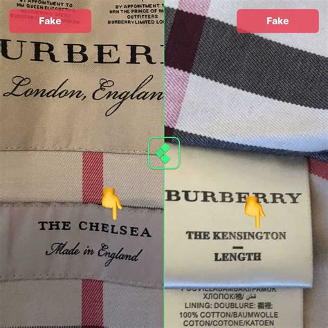 how to spot fake burberry shirt|burberry trench authenticity check.